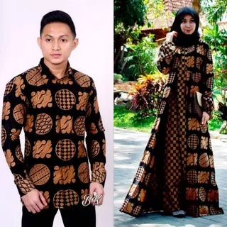 Couple Gamis Cardy baju couple lamaran model baju batik couple kombinasi terbaru model baju couple