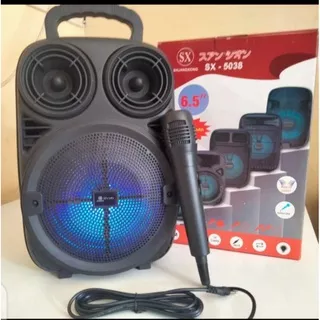 Speaker Bluetooth 3381/338 Bonus Mic 6,5Inci/Salon Aktif Portable Radio Fm/Speaker Wireless Led  GRATIS MICROPHONE KARAOKE Speaker Musik box portable sound system mikrophone soun aktip MUSIK BOX FULL BASS