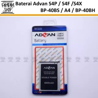 Baterai Advan S4X Double Power Original | Batre, Batrai, Battery, Advance, Batu, Dual Power, S4 X