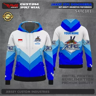 JAKET XTC CUSTOM JAKET KOMUNITAS XTC JAKET XTC PRINTING JAKET SUBLIM