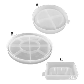 Cetakan Resin Sabun / Lilin Bentuk Bulat Bahan Silikon Untuk Dekorasi Rumah