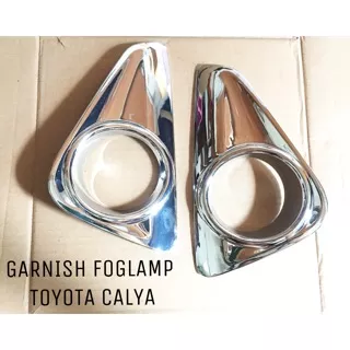 GARNISH FOGLAMP TOYOTA CALYA CHROME / COVER LAMPU KABUT