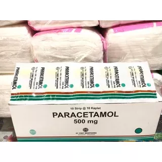 Paracetamol 500mg Kaplet isi 10`s PIM paracetamol tablet