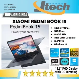XIAOMI REDMI BOOK 15 - i3-1115G4 - 8GB - 256GB SSD - 15.6FHD - WIN10