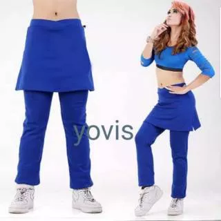 Celana Olahraga rok Yovis Sport / celana senam wanita / celana rok polos
