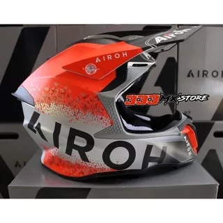 AIROH TWIST 2.0 BIT ORANGE MATT 2022 HELM CROSS AIROH TWIST 2.0 BIT