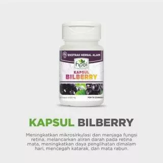 HNI HPAI Bilberry/Herbal Mata/Mata Minus/Katarak isi 50 kapsul