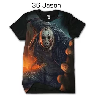 Kaos Jason 36 Tshirt Dewasa Cowok Cewek Baju Anak kids Jaman Now Bukan Jaket Dilan