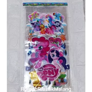 plastik snack ulang tahun besar plastic kantongan kue souvenir little pony pegasus rainbow unicorn