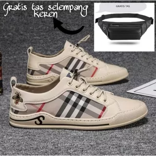 Sepatu sneakers pria BURBERRY import terbaru real pict - Sepatu sneakers pria original import