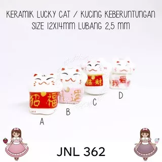 Code 362 Ceramic Lucky Cat / kucing keberuntungan