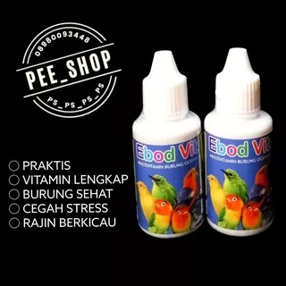 Ebod vit Ebod jaya 30ml vitamin burung anti stres dan imunitas