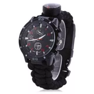 Jam Tangan Survival kompas outdoor camping