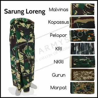 sarung loreng TNI army