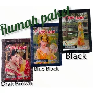 Top Lady Semir Rambut Warna Hair Color/Black/Blue Black/Drak Brown