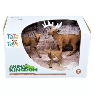 New Canna Animal Kingdom White Tail Deer - Action Figure Set Keluarga Rusa