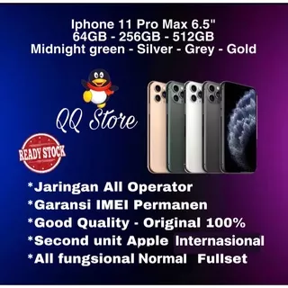 iPhone 11 Pro Max 64GB/256GB/512GB Bekas Original 100% Mulus Fullset