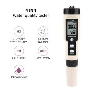 Water Quality Tester Pen YY-400 PH/ORP/H2 and TEM 4in1 Digital Drinking Water Meter YY400N