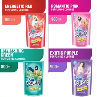So Klin Pewangi 900ml Energetic Red/Romantic Pink/Refreshing Green/Exotic Purple