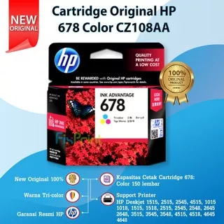 Tinta Printer Cartridge HP 678 Color CZ108AA HP Deskjet 1515 2515 2545 4515