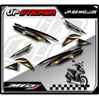 MIO STICKER STRIPING MIO J -STICKER MOTOR YAMAHA MIO J LIST VARIASI HOLOGRAM (JP.S2) 05