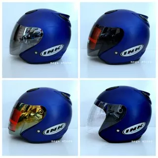 helm ink centro biru doff grade ori