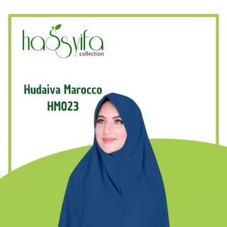 Jilbab Instant Hudaiva Morocco Benheur Blue HM023