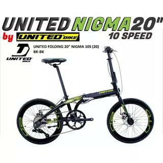 Sepeda Lipat United Nigma 10s / Folding Bike United (NEW COLOR LIMITED EDITION)