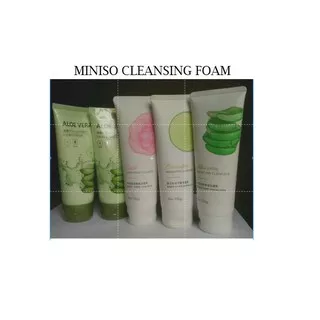 Miniso Cleansing Foam Hydrating Cleanser Aloe Vera Cucumber Timun Sabun Cuci Muka Lembut dan Halus