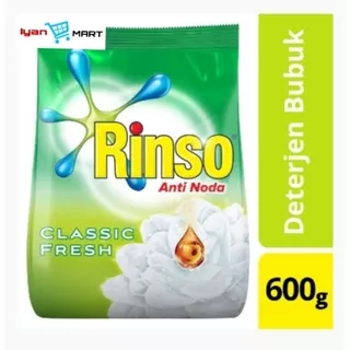 Rinso Anti Noda Deterjen Bubul Clasik Fresh 600gr / Rinso Bubuk 600Gr Termurah