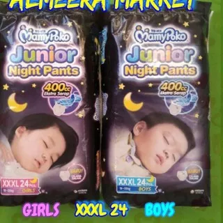 V7K MamyPoko Junior Night Pants XXXL 24 Boy / Girl Popok Celana Mamy Poko XXXL24 Boys / Girls Pemper