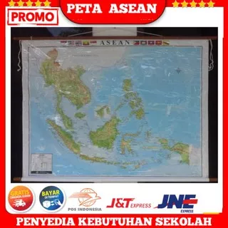 Peta ASEAN (Terlaris) / Edisi Gantung / Peta asean / Peta gantung asean / Peta Asia Tenggara