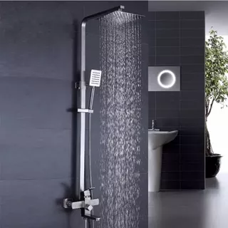 (BISA COD) Shower Column Set / Shower Mandi / Kran Panas Dingin, shower set, shower tiang set , shower coulomn.shower tiang set coulomn stainless + kran panas dingin