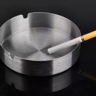 Asbak rokok stainless steel / tempat putung rokok / sampah rokok 10cm 8cm KL-31