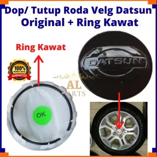 Dop Velg Mobil/ Dop Tutup Roda Datsun Black/ Tutup Dop Velg Mobil Ring 14/ Velg Mobil Datsun ORI