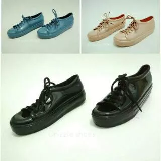 SEPATU KETS JELLY GLOSSY SHOES TERBAIK HARGA GROSIR