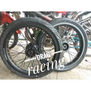 Velg velak klx 150 klx bf 150 dtracker 150 ring 17 supermoto lebar velg 185 - 215 cakram  ban luar