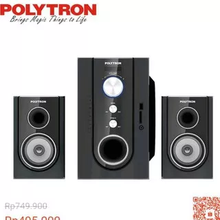 Speaker Polytron Pma 9300 Radio FM Audio Portable Bluetooth USB SD Card Subwoofer Aux Bazzoke Active