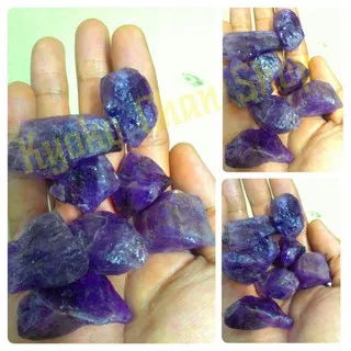 ORIGINAL KECUBUNG AMETHYST BEST QUALITY. NATURAL KECUBUNG AMETHYST CRYSTAL BONUS 4 BAHAN BATU AKIK