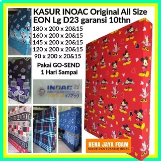 KASUR Busa INOAC Tebal 20 & 15 cm warna HIJAU Garansi 10th Busa EON LG D23 Original No 1 All Size.