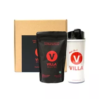 Teh Villa, Paket Hampers (1 Premium Black Tea + 1 Tumbler Classic Putih)
