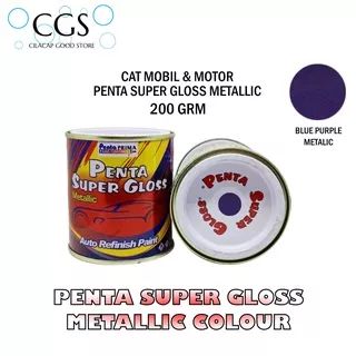 Cat Penta BLUE PURPLE 200 gram - cat penta ungu - penta gloss ungu - cat mobil ungu - cat motor ungu - cat ungu metalik - cat ungu penta - penta super gloss ungu