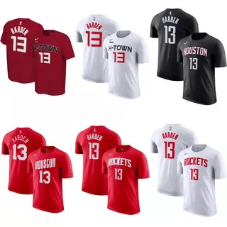 Tshirt - Baju Kaos Basket NIke NBA Gametime - Houston Rockets No 13 James Harden