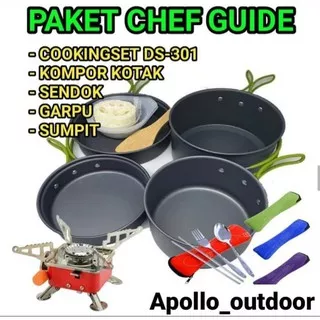 PROMO !! COOKING SET DS 301 / COOKING SET SY 301 / KOMPOR KOTAK / KOMPOR PORTABLE