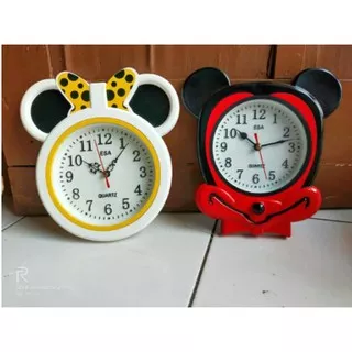 Jam dinding Mickey mouse dan minie mouse lucu Dan murah Jam couple