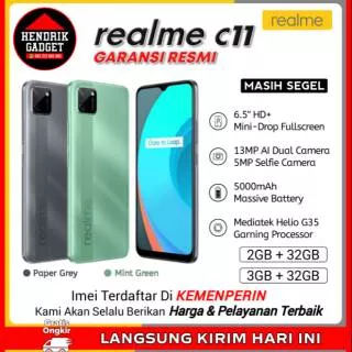 Hp Realme C11 2 32 GB Handphone realme C11 3 32 Garansi Resmi Realme indonesia