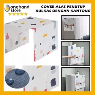 Refrigerator Cover Penutup Atas Kulkas Kantong Pouch Alas Mesin Cuci Taplak Meja Anti Debu Air Dust