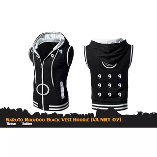 Jaket Rompi Naruto Rikudou Vest Hoodie Anime Naruto Obito Madara - Black