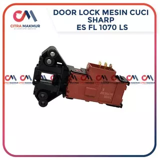 Kunci Switch Pintu Mesin Cuci Sharp Front Load Loading Door lock Otomatis hitam ES-FL1070S