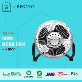 Kipas Angin Meja Mini Desk Fan Regency Tornado Besi 6 Inch ZDLX-06